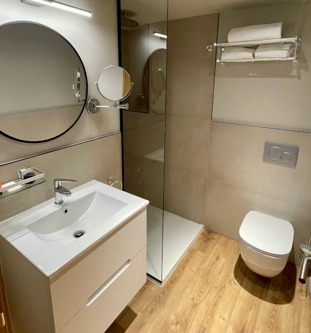 baño apartamento vacaciones sanxenxo 3 dormitorios