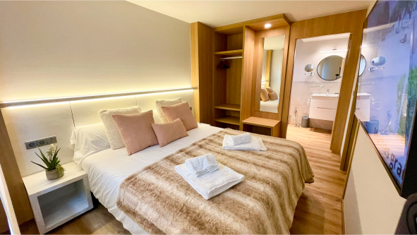cama apartamento 1 dorm sanxenxo deluxe 1