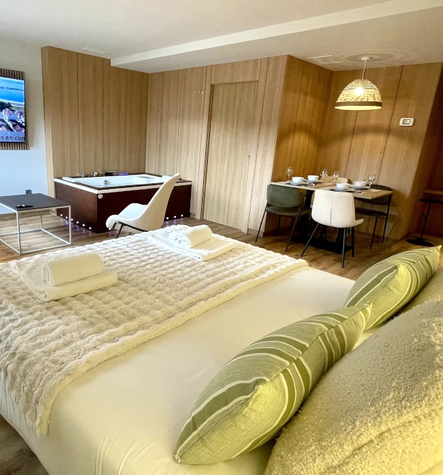 cama apartamento loft hidromasaje sanxenxo deluxe