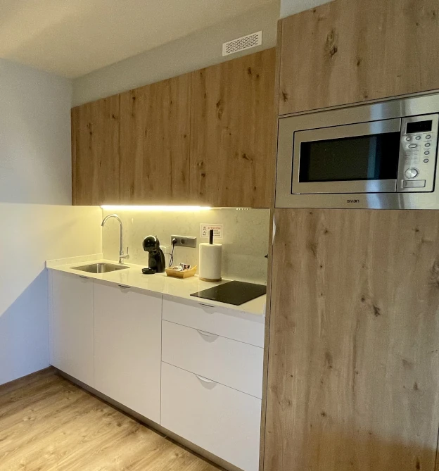 cocina apartamento sanxenxo deluxe 1 dormitorio