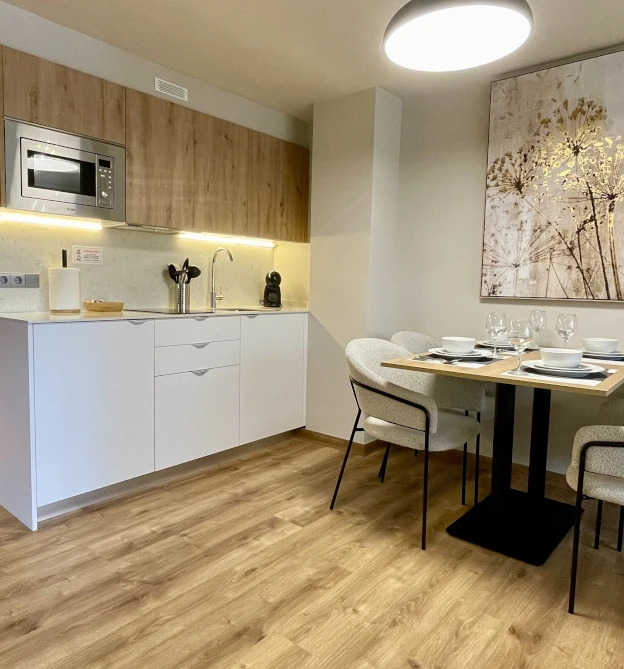 cocina apartamento sanxenxo deluxe 2 dormitorios