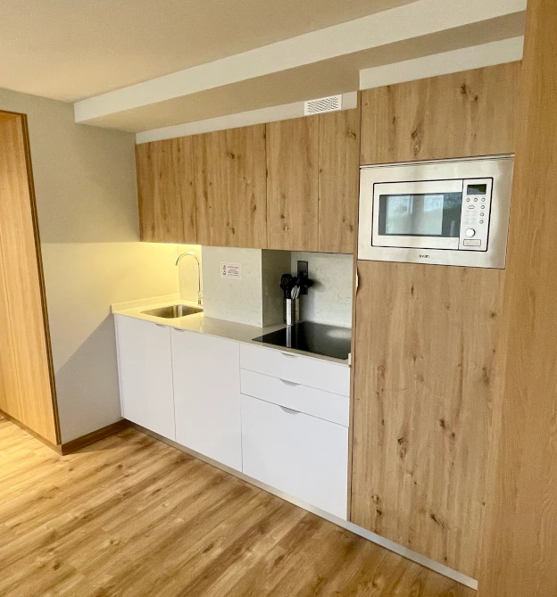 cocina apartamento vacaciones sanxenxo 2 dormitorios