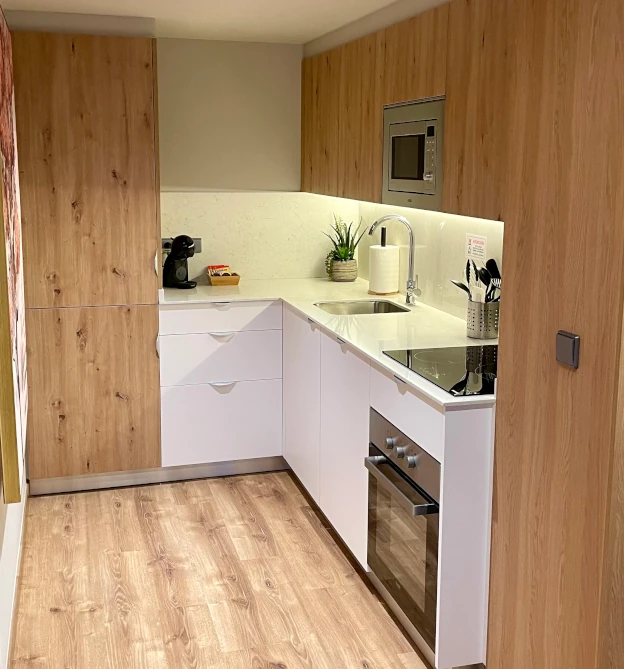 cocina apartamento vacaciones sanxenxo 3 dormitorios