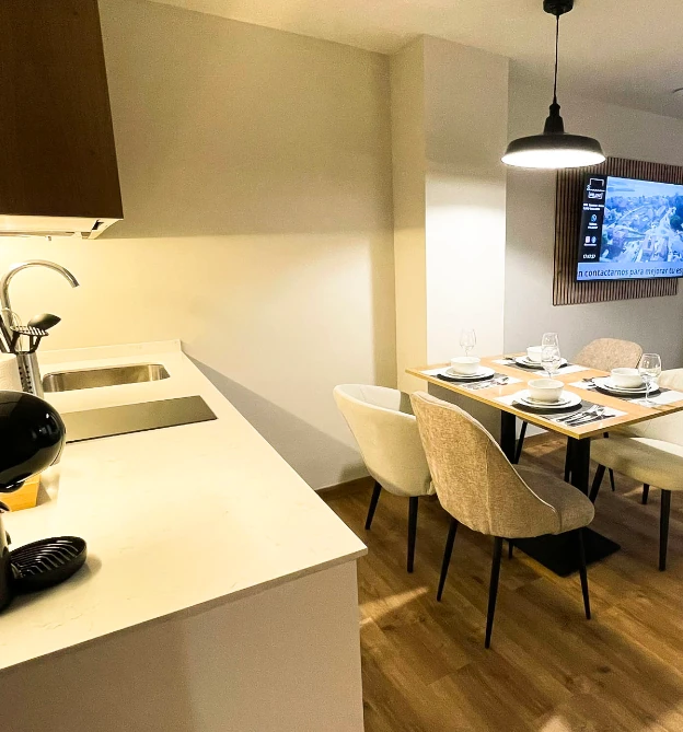 comedor apartamento vacaciones sanxenxo 1 dormitorio