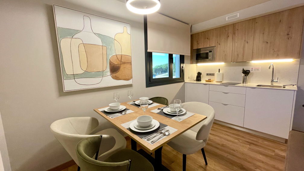 comedor cocina sanxenxo deluxe apartamento loft hidromasaje 05