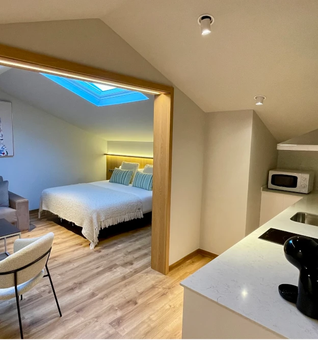 estancia apartamento vacaciones sanxenxo abuhardillado