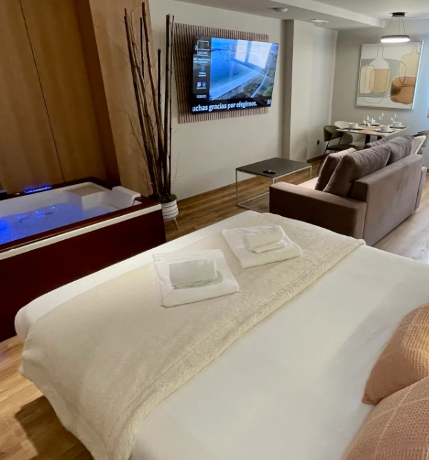 estancia apartamento vacaciones sanxenxo loft hidromasaje