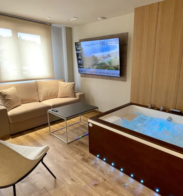 salon apartamento loft hidromasaje sanxenxo deluxe