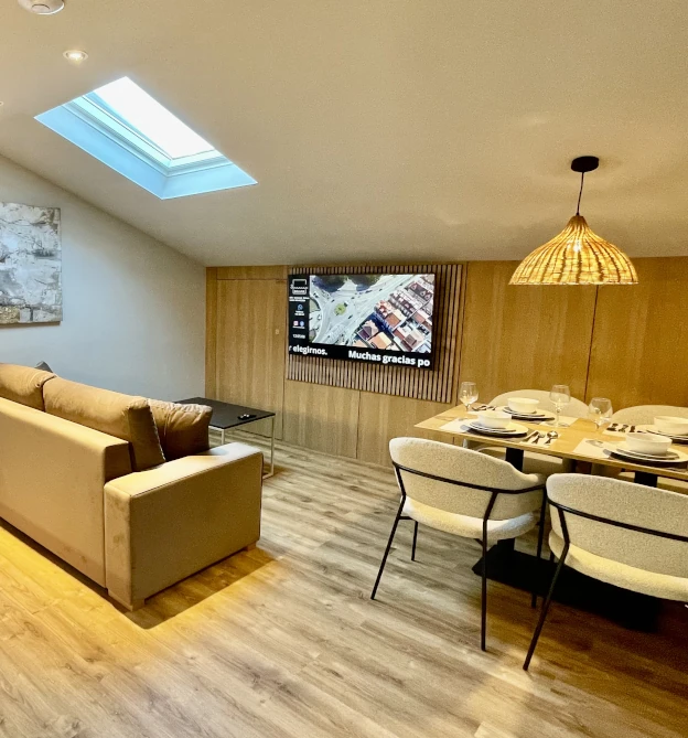 salon apartamento sanxenxo deluxe abuhardillado