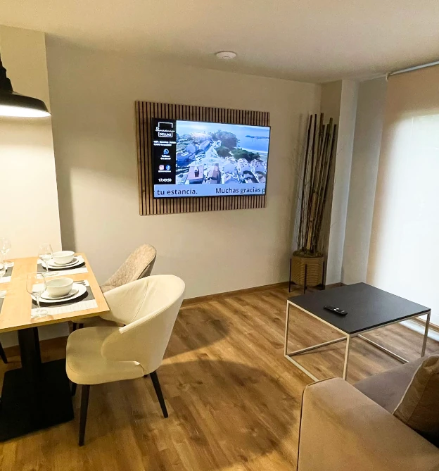 salon apartamento vacaciones sanxenxo 1 dormitorio
