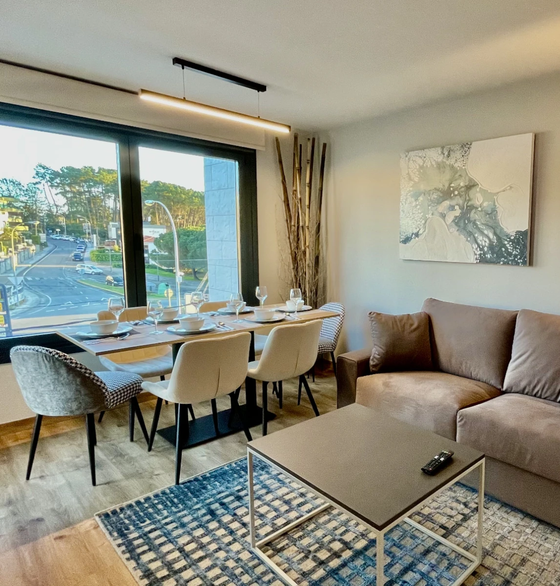 salon apartamento vacaciones sanxenxo 3 dormitorios sanxenxo deluxe