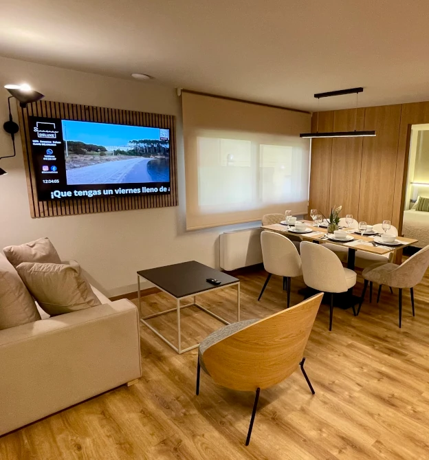 salon apartamento vacaciones sanxenxo 3 dormitorios